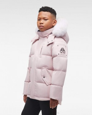 Moose Knuckles Original 3q Fur Jassen Kinderen Roze | IJQ480179